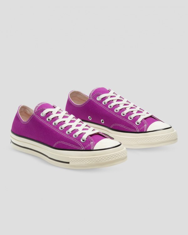 Converse Chuck 70 Vintage Canvas Lilla Sko Danmark - Converse Lave Sneakers Herre - 34298GVDY